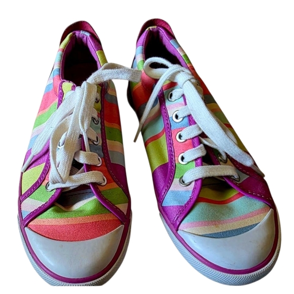 Coach Barrett Stripe Hampton Weekend Sneakers Size 8B - Picture 2 of 6